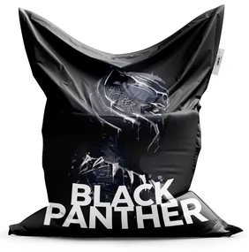 Sablio Sedací vak BLACK PANTHER z profilu Čierny - 150x100 cm