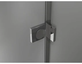 Mexen Lunar L Duo výklopný sprchový kút 95 x 75 cm, 8mm číre sklo, chrómový profil, 834L-095L-075P-01-00