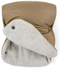 PETITE&amp;MARS - SADA Detský fusak 3v1 JIBOT + rukávniky na kočík hnedá