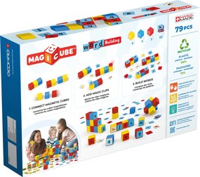 GEOMAG Magnetické kocky Magicube Word 79 kociek