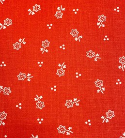 Obliečky bavlnené Marta červená 140x200cm+90x70cm TiaHome