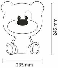 LED Stmievateľná detská dotyková lampa BIBI LED/2,5W/3,7V 1200 mAh