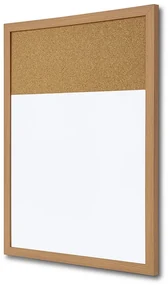 Combi Board whiteboard / korok 45 × 60 cm, biela