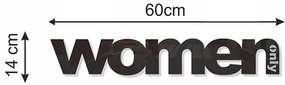 Dekoračný nápis na stenu WOMAN čierna