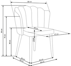 Dizajnová stolička Zelo tmavozelená