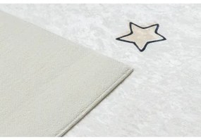 BAMBINO 1278 umývací koberec Vesmír, raketa pre deti protišmykový - krém Veľkosť: 140x190 cm