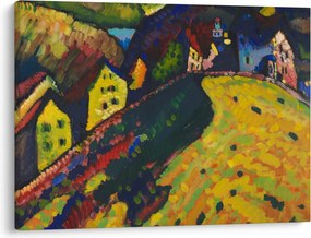 Obraz - Vasily Kandinsky, Houses at Murnau, reprodukcia (70x50 cm)