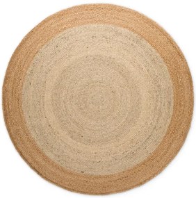 Koberec Hanse Home JUTTA naturálny / krémový / zlatý kruh