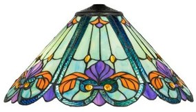 Vitrážové tienidlo na lampu VIOLET Ø40