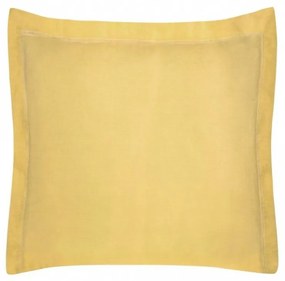 Žltá jednofarebná bavlnená obliečka na vankúš NOVA COLOR 40x40 cm