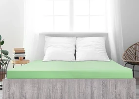 Jersey plachta z mako bavlny LUXORA 180x200 cm svetlozelená