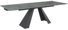 Jedálenský stôl Salvadore II, 160 x 90 cm, tyrkysová
