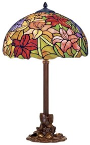 Lampa tiffany stolová ORCHID 61*Ø41