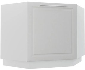 Kuchynská skrinka Emporium D12R/90 light grey stone/biela