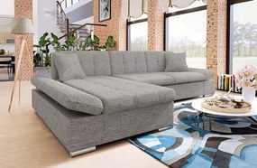 Rohová sedacia súprava Makalu (sivá)