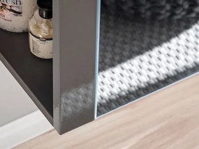 Kúpeľňová skrinka CMD TWIST GREY 802 sivá/sivý lesk