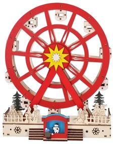 Solight 1v277 - LED Vianočná dekorácia LED/2xAA/teplá biela kolotoč