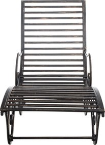 Kovová záhradné lehátko Amiens - Bronzová