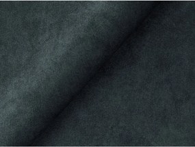 Modrá zamatová rohová pohovka (ľavý roh/s leňoškou) Aloha – Makamii