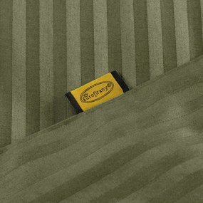 SATÉNOVÉ OBLIEČKY VERA 200X220 CM, 2 KS 70X80 CM OLIVOVÉ