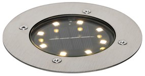 Moderné záhradné bodové svetlo oceľ vrátane LED IP65 solárne - Terry