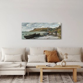 Obraz - Claude Monet, Sainte Adresse, reprodukcia (120x50 cm)