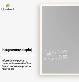 Blumfeldt Infračervený ohrievač, Smart Mirror, Infračervené žiarenie, 600 W, IP44