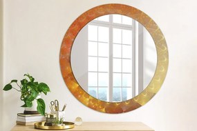 Okrúhle ozdobné zrkadlo na stenu Špirálová abstrakcia fi 70 cm