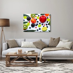 Obraz ovocia s kvapkami vody (90x60 cm)