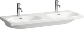 Laufen Lua dvojumývadlo 120x46 cm otvor pre batériu uprostred H8140810001041