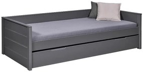 Inter Link Detská výsuvná posteľ Dream the Future, 90 x 200 cm (sivá)  (100394227)