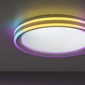 Leuchten Direkt 15154-16-LED RGB Stmievateľné stropné svietidlo EDGING 39W/230V+DO