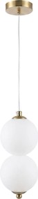 Toolight Toolight, LED závesné svietidlo, 10cm, 7W, 3000K, 1000lm, LHJ117-2CP, zlatá matná, OSW-03253