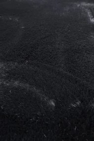 Koberec RABBY čierny kruh