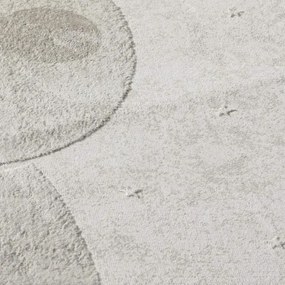 Detský koberec Mara 703 kruh, krémový / béžový