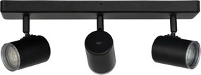 Eglo 901966 - Kúpeľňové bodové svietidlo CONSUMA 3xGU10/5W/230V IP44 čierna