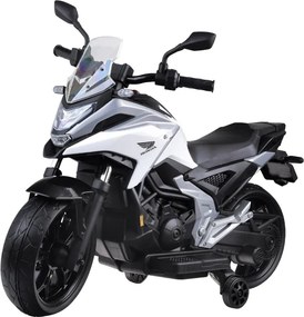 JOKOMISIADA Elektrická motorka na batériu pre deti HONDA NC750X so zvukmi PA0314 biela