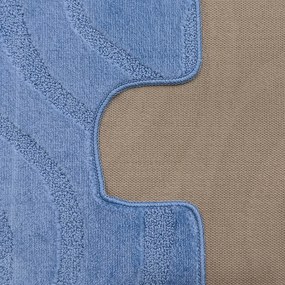 DY Kúpeľňová sada koberčekov s výrezom Symphony - modrá