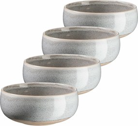 Mäser Súprava polievkových misiek 4 ks AQUATA – 14 cm, sivá