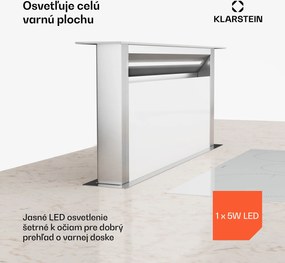 Klarstein Royal Flush Eco digestor, Výsuvný, 714 m³/h, Boost, Dotykové ovládanie, EEK A++