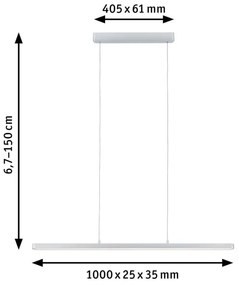 Paulmann 79902 - LED/43W Stmievateľný luster na lanku SMART LENTO 230V 2700-6000K