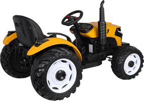 JOKOMISIADA Akumulátorový traktor s prívesom a sklopnou korbou PA0347 žltý