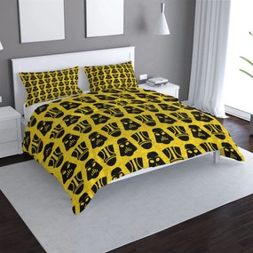 Sablio Obliečky Star Wars Stormtrooperi Pattern na žltej - 140x200 / 90x70