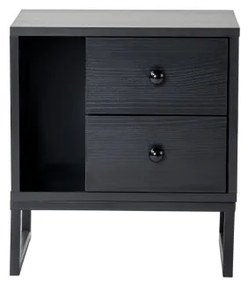 Nočný stolík GLIMMER 50x45,2 cm čierna