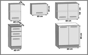 Štýlová kuchyňa 180 cm Dublin