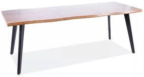 Rozkládací jídelní stůl Fresno 150/210 cm dub artisan/černý