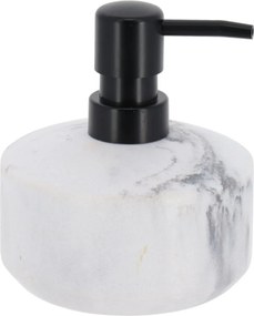 Dávkovač mydla Vena Marble, biela/s čiernymi prvkami, 175 ml