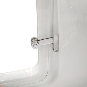 Vaňa s dvierkami Polimat AVO 170x75 bez čelného krycieho panelu + vaňový sifón automat s prepadom VABPS-ZU 70