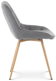 BONTEC Jedálenská stolička, šedá, látka, CT-394 GREY2 Farba: Šedá