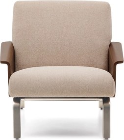 Svetlohnedé ženilkové kreslo Amsen – Kave Home